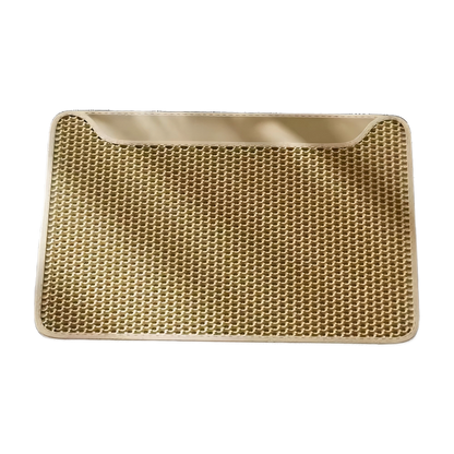 Double Layer EVA Cat Litter Mat Hook&Loop Anti-Splash Washable Pet Pad