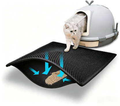Cat Litter Mat Double Layer Waterproof Urine Proof Trapping Mat