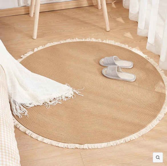 Durable Cat Scratch Mat Rug with Fringe Bark&Paw Lab