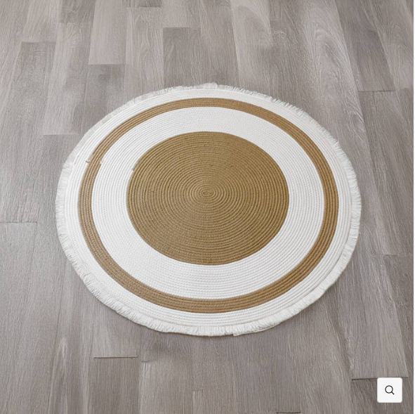 Durable Cat Scratch Mat Rug with Fringe Bark&Paw Lab