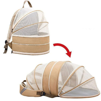 Cat Tent & Backpack 2-in-1 Portable Travel Carrier for Cats Bark&Paw Lab