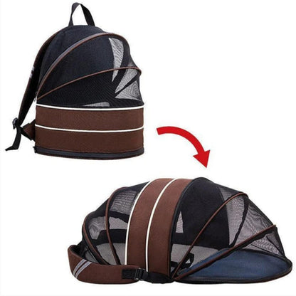 Cat Tent & Backpack 2-in-1 Portable Travel Carrier for Cats Bark&Paw Lab