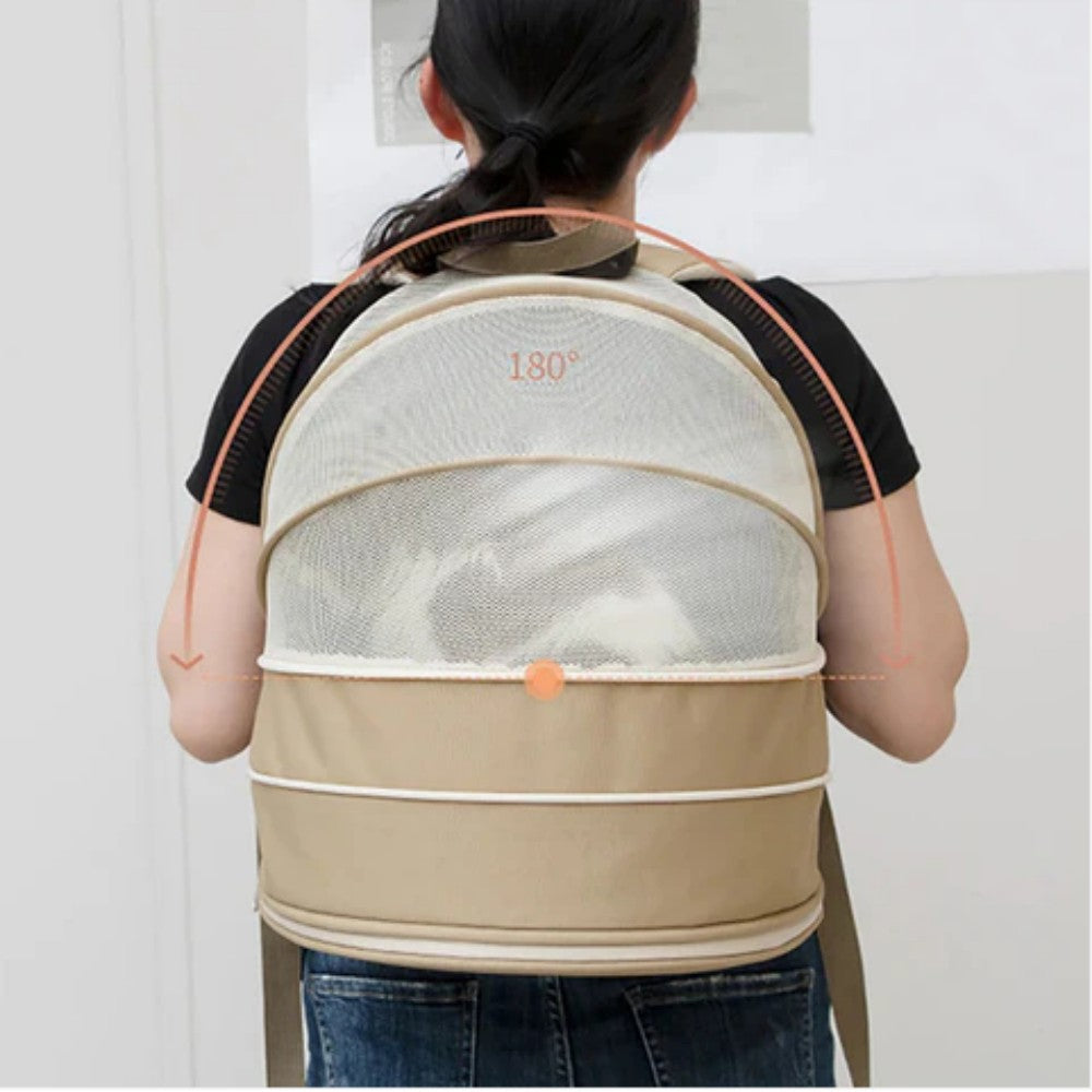 Cat Tent & Backpack 2-in-1 Portable Travel Carrier for Cats Bark&Paw Lab