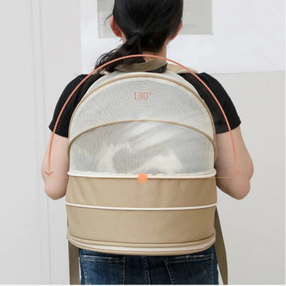 Cat Tent & Backpack 2-in-1 Portable Travel Carrier for Cats Bark&Paw Lab