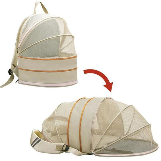 Cat Tent & Backpack 2-in-1 Portable Travel Carrier for Cats Bark&Paw Lab
