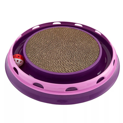 Cat toy Ball Track & Scratcher Cat Interaction Toy for kitty Bark&Paw Lab