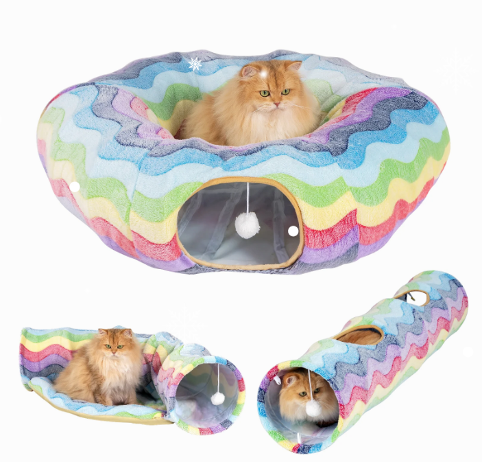 Durable Elves in the Rainbow Cat Tunnel Bark&Paw Lab