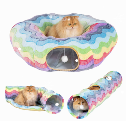 Durable Elves in the Rainbow Cat Tunnel Bark&Paw Lab