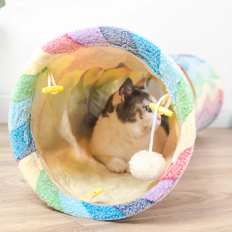 Durable Elves in the Rainbow Cat Tunnel Bark&Paw Lab
