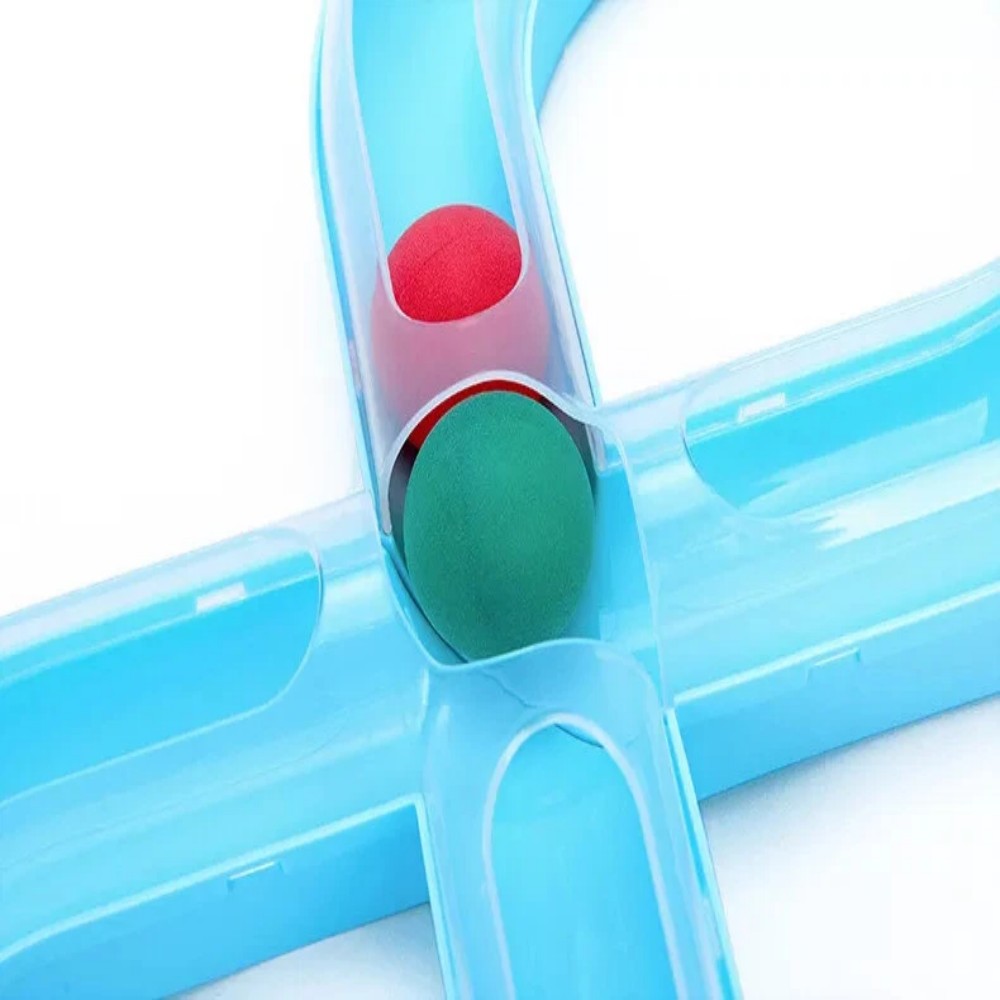 Self-Entertainment Play Mat Interactive Cat Turntable Track Teasing Cat Ball