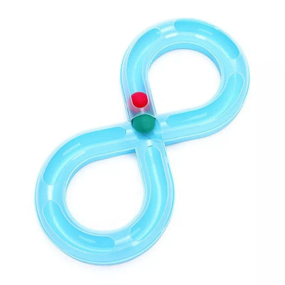 Self-Entertainment Play Mat Interactive Cat Turntable Track Teasing Cat Ball Bark&Paw Lab