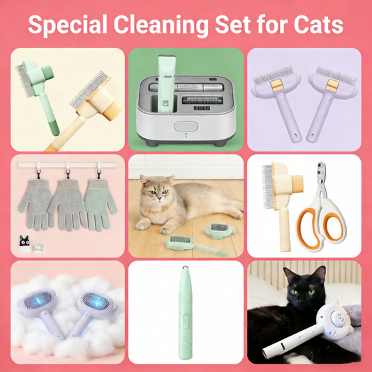 9 sets Special Cleaning Set for Cats Bark&Paw