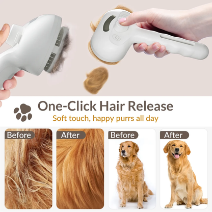 Safe Cool Mist 3 in 1 Massage Comb for Cats Dogs Removes Floating Hair Remover Cleaner