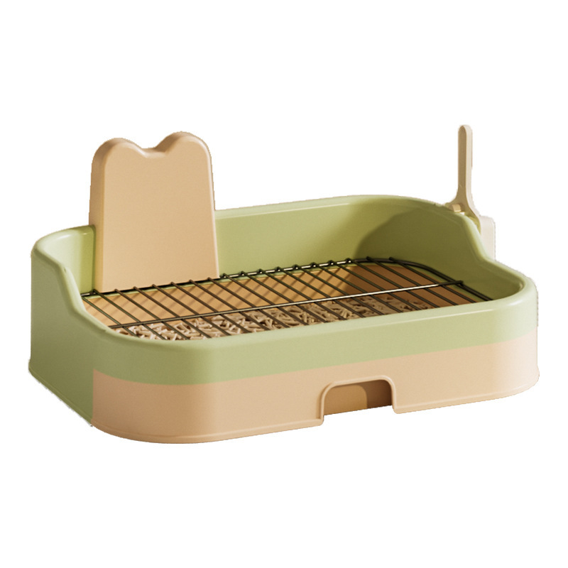 Iron Mesh Dog Toilet Anti-Step Poop Potty for Small Medium Dogs