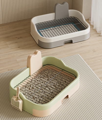 Iron Mesh Dog Toilet Anti-Step Poop Potty for Small Medium Dogs