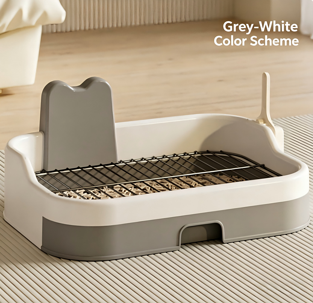 Iron Mesh Dog Toilet Anti-Step Poop Potty for Small Medium Dogs