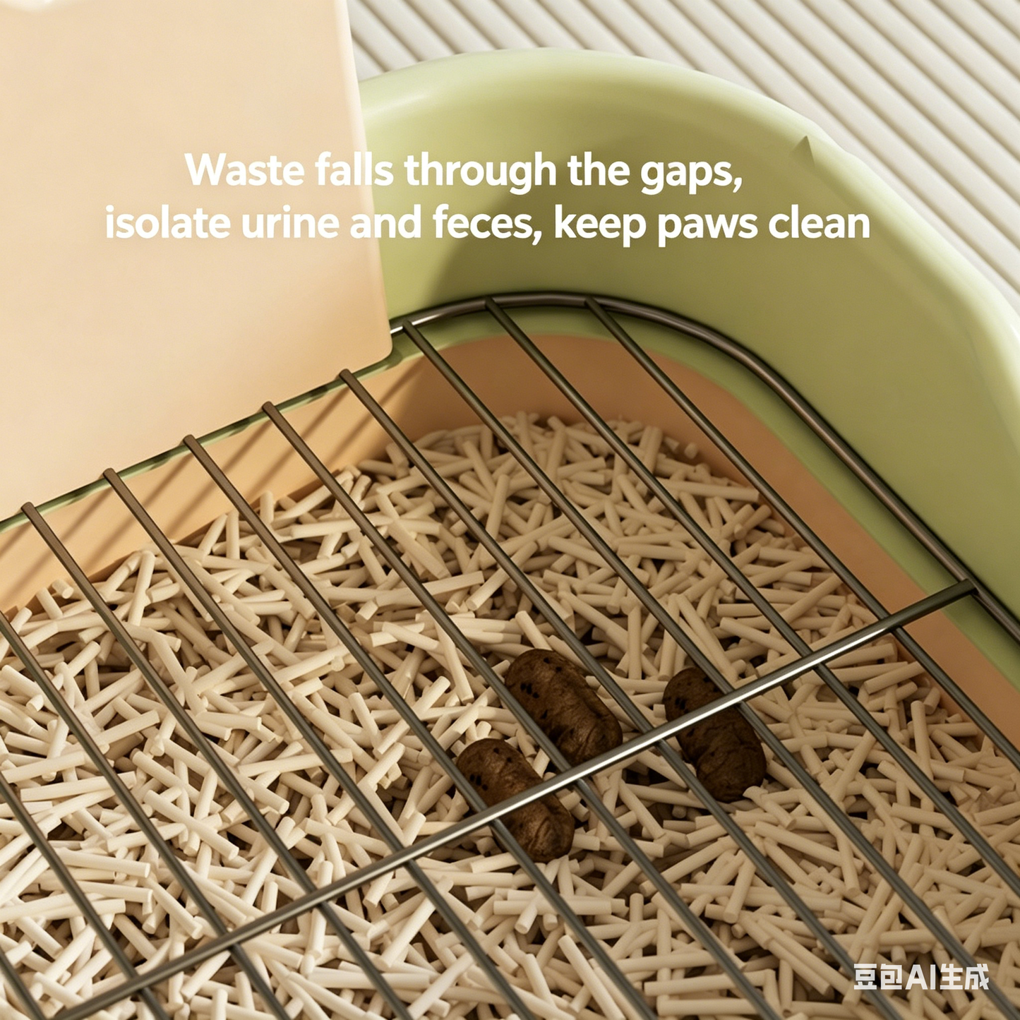 Iron Mesh Dog Toilet Anti-Step Poop Potty for Small Medium Dogs