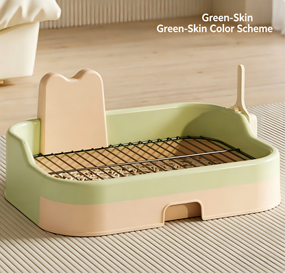 Iron Mesh Dog Toilet Anti-Step Poop Potty for Small Medium Dogs