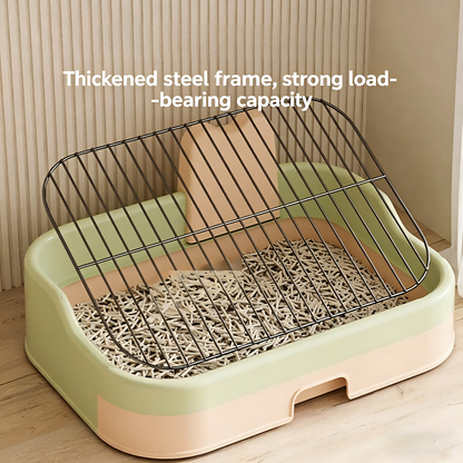 Iron Mesh Dog Toilet Anti-Step Poop Potty for Small Medium Dogs