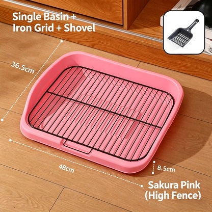 Collapsible Silicone Mesh Grid Dog Toilet Easy Clean Anti-Step Poop S/M/L Dogs
