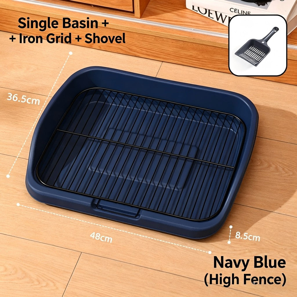 Collapsible Silicone Mesh Grid Dog Toilet Easy Clean Anti-Step Poop S/M/L Dogs