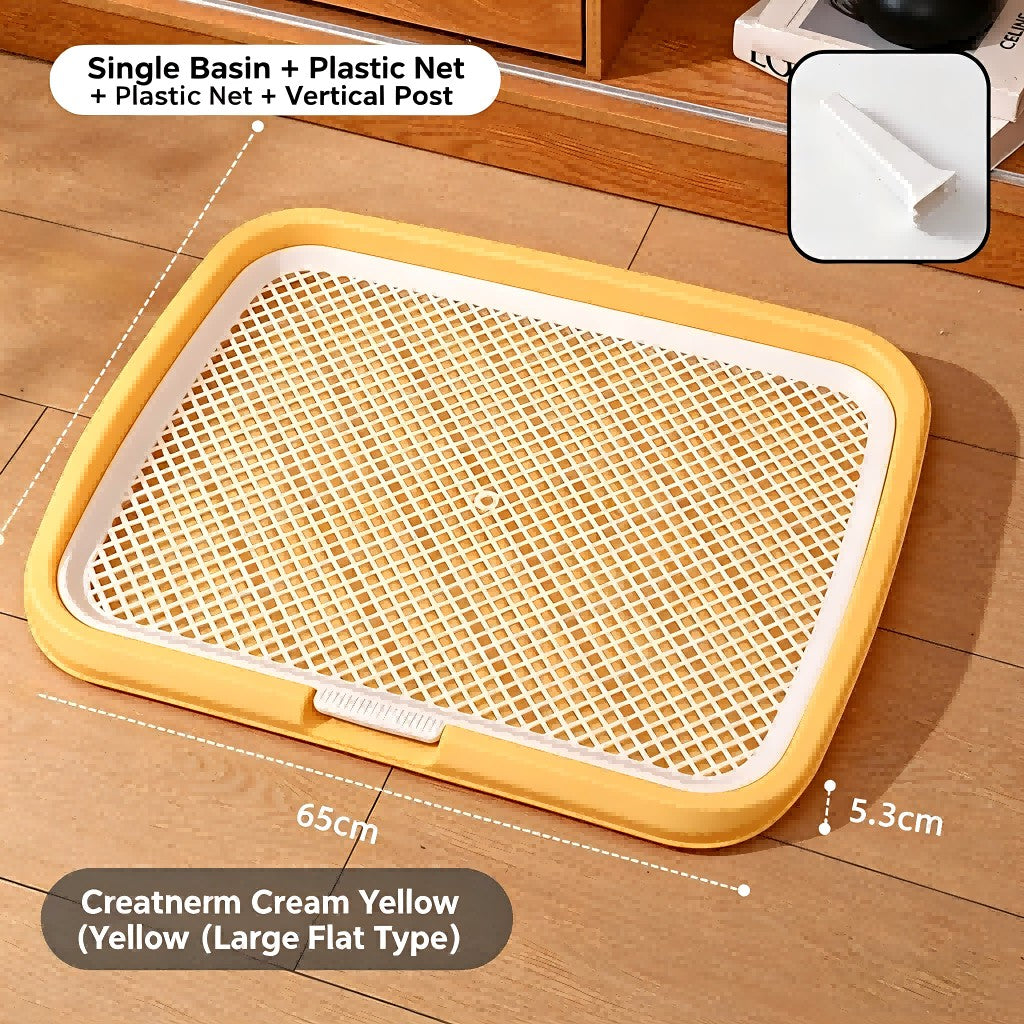 Collapsible Silicone Mesh Grid Dog Toilet Easy Clean Anti-Step Poop S/M/L Dogs
