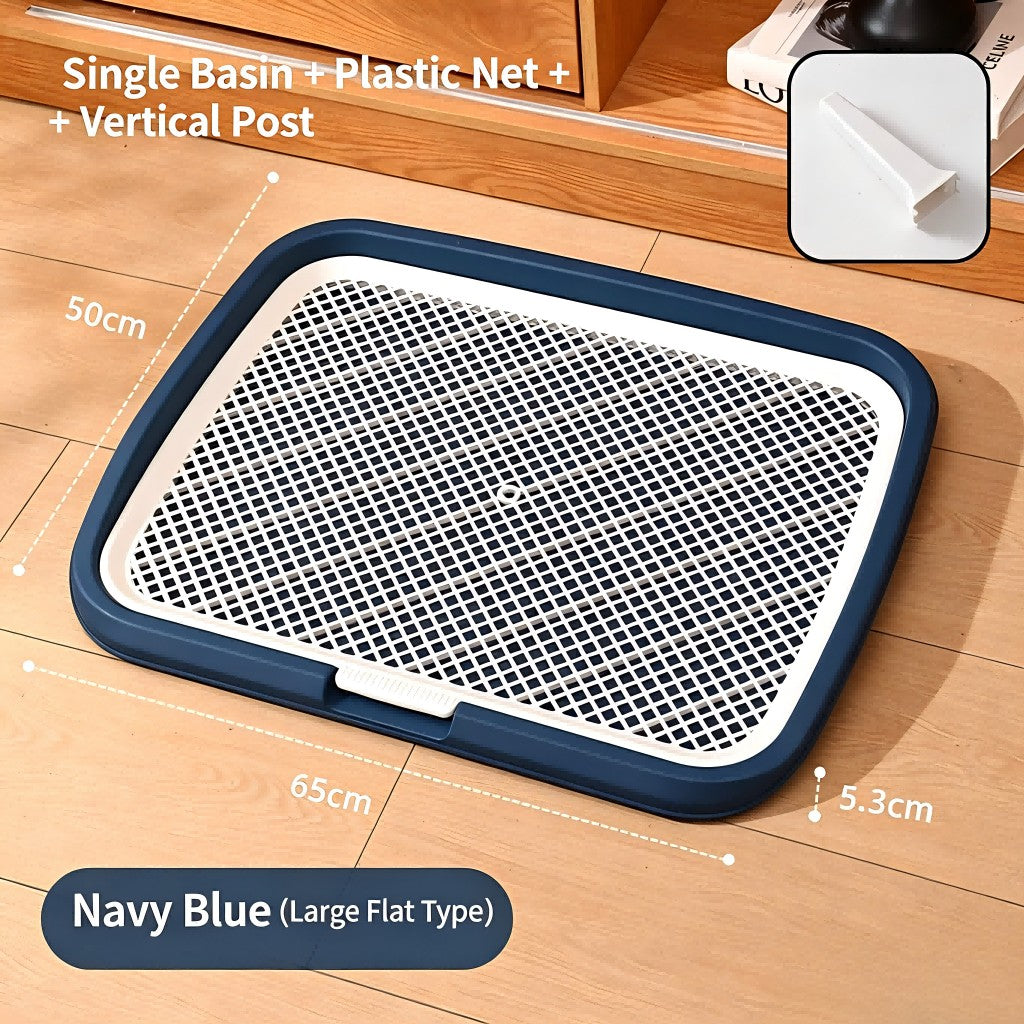 Collapsible Silicone Mesh Grid Dog Toilet Easy Clean Anti-Step Poop S/M/L Dogs