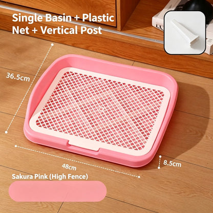 Collapsible Silicone Mesh Grid Dog Toilet Easy Clean Anti-Step Poop S/M/L Dogs