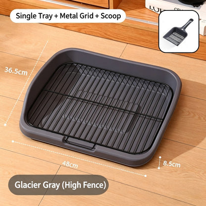 Collapsible Silicone Mesh Grid Dog Toilet Easy Clean Anti-Step Poop S/M/L Dogs