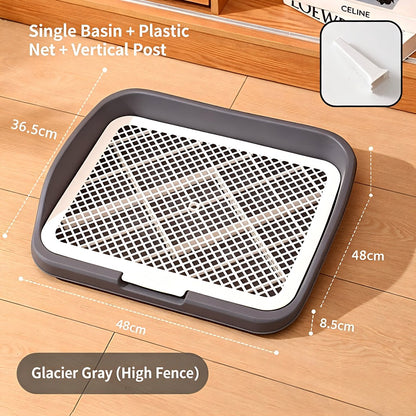 Collapsible Silicone Mesh Grid Dog Toilet Easy Clean Anti-Step Poop S/M/L Dogs