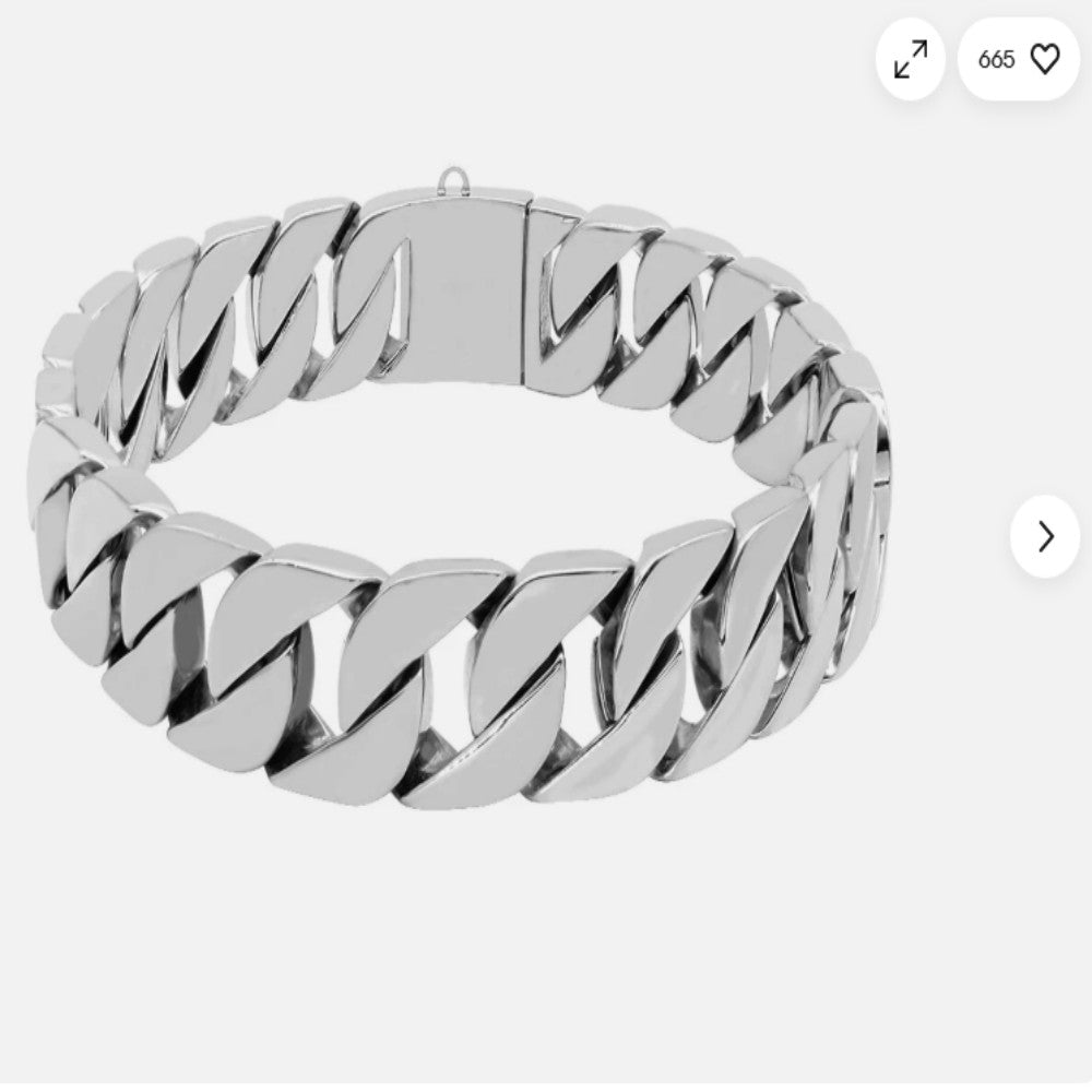 Stainless steel Dog chains durable necklace for pet