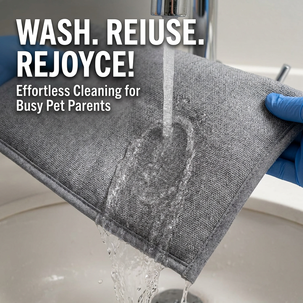 Washable Reusable Pet Pad Absorbent Non-Slip Quick Dry for Hamster Dog Cat