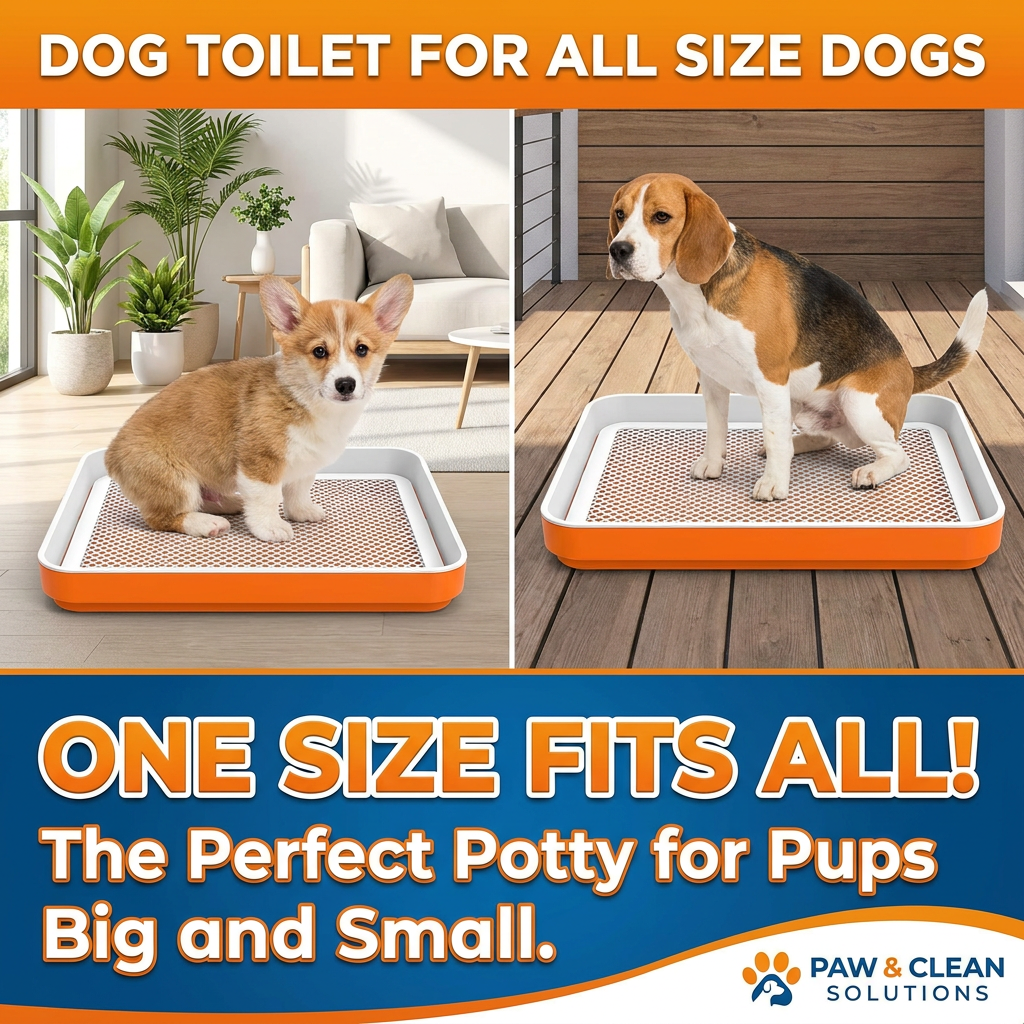 Collapsible Silicone Mesh Grid Dog Toilet Easy Clean Anti-Step Poop S/M/L Dogs