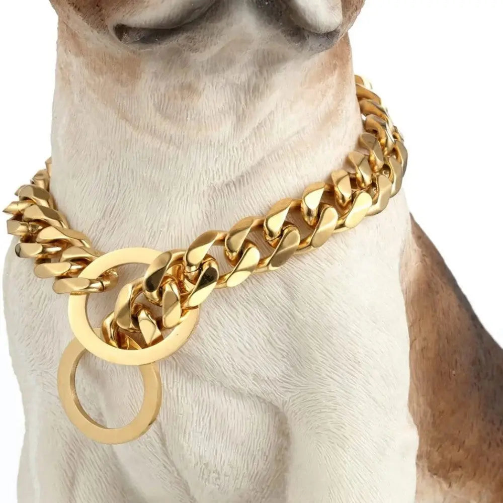Stainless steel chains dog necklace 304L Bark&Paw Lab