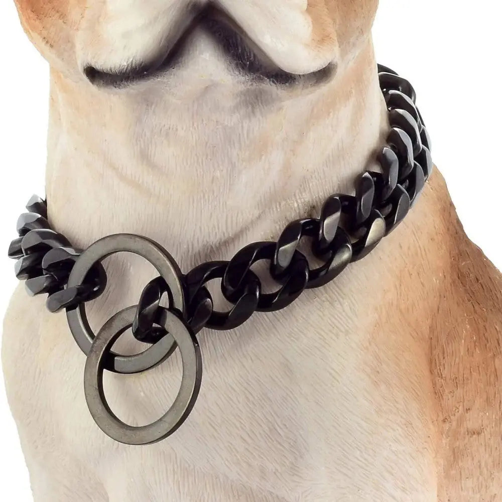 Stainless steel chains dog necklace 304L Bark&Paw Lab