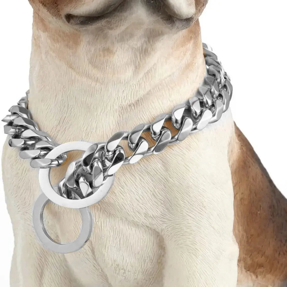 Stainless steel chains dog necklace 304L Bark&Paw Lab