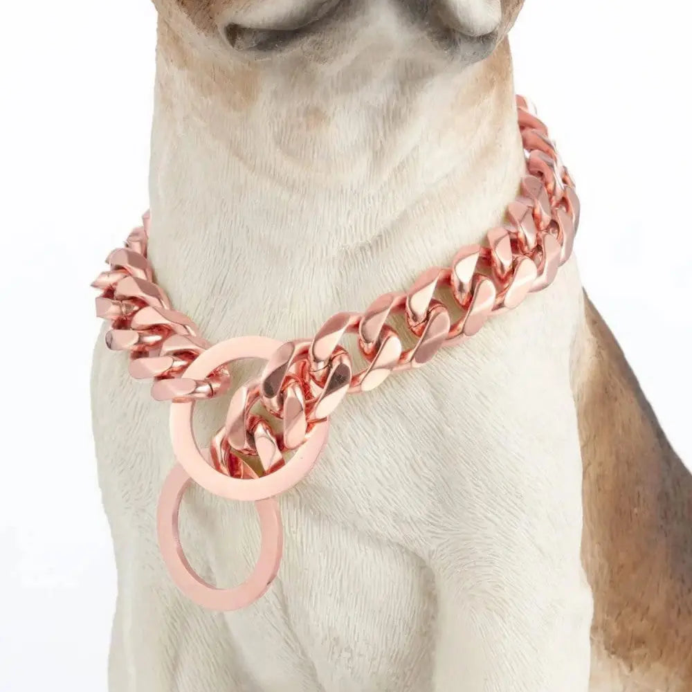 Stainless steel chains dog necklace 304L Bark&Paw Lab
