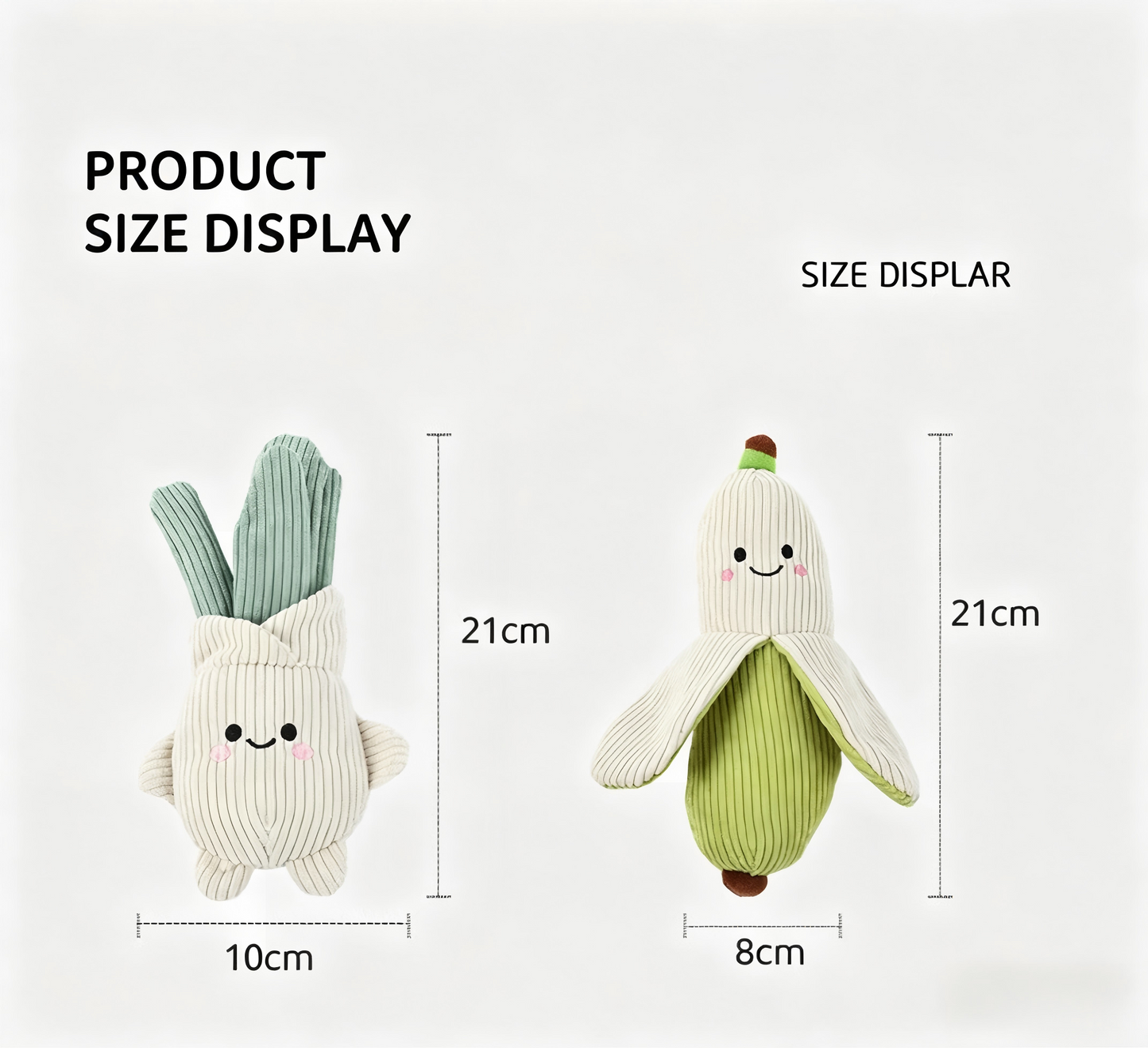 Healing Vegetable Squeaky Plush Dog Toys Interactive Teething Companion Toys