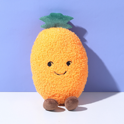 Healing Vegetable Squeaky Plush Dog Toys Interactive Teething Companion Toys