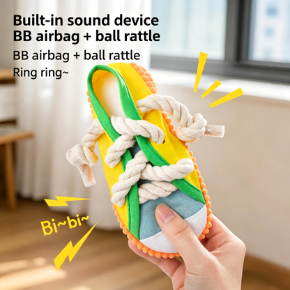 Simulation shoe dog chew toy prevents dogs from chewing shoes and sofas
