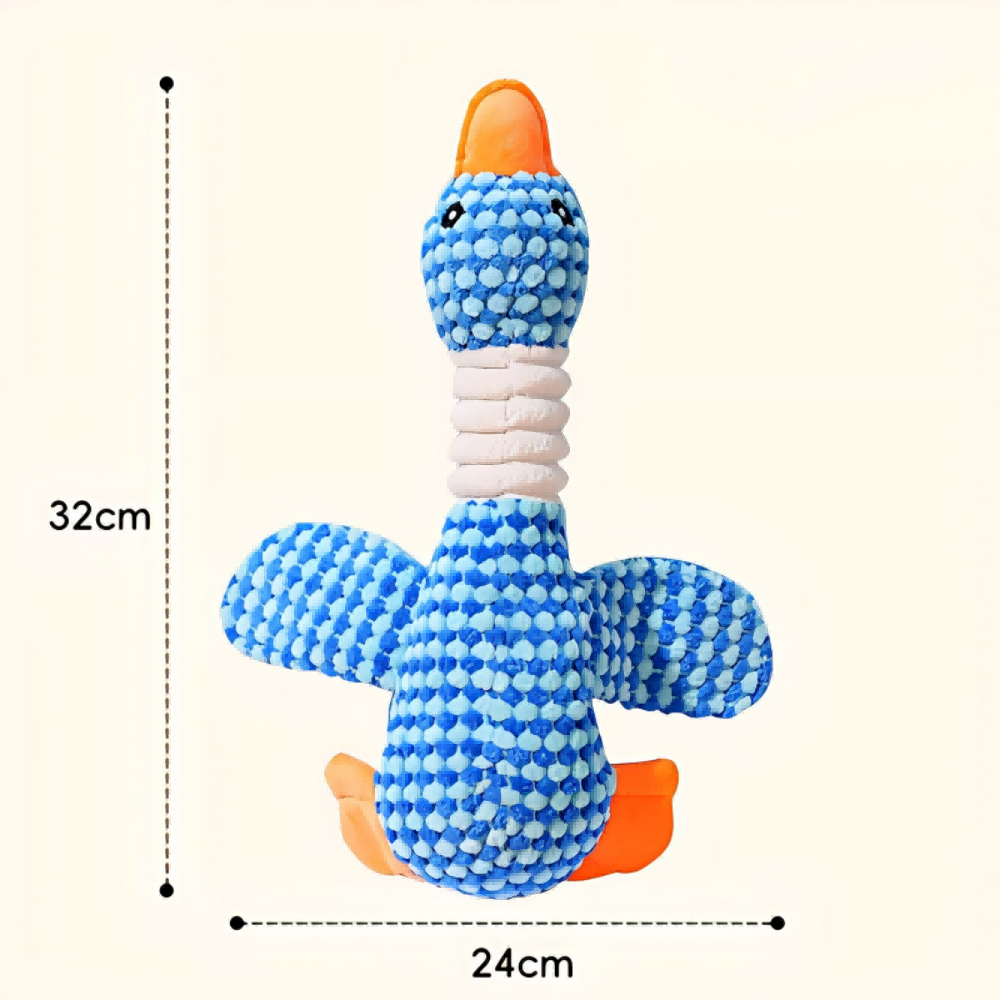 Chew Resistant Sleep Companion Plush Duck Dog and Cat Toy
