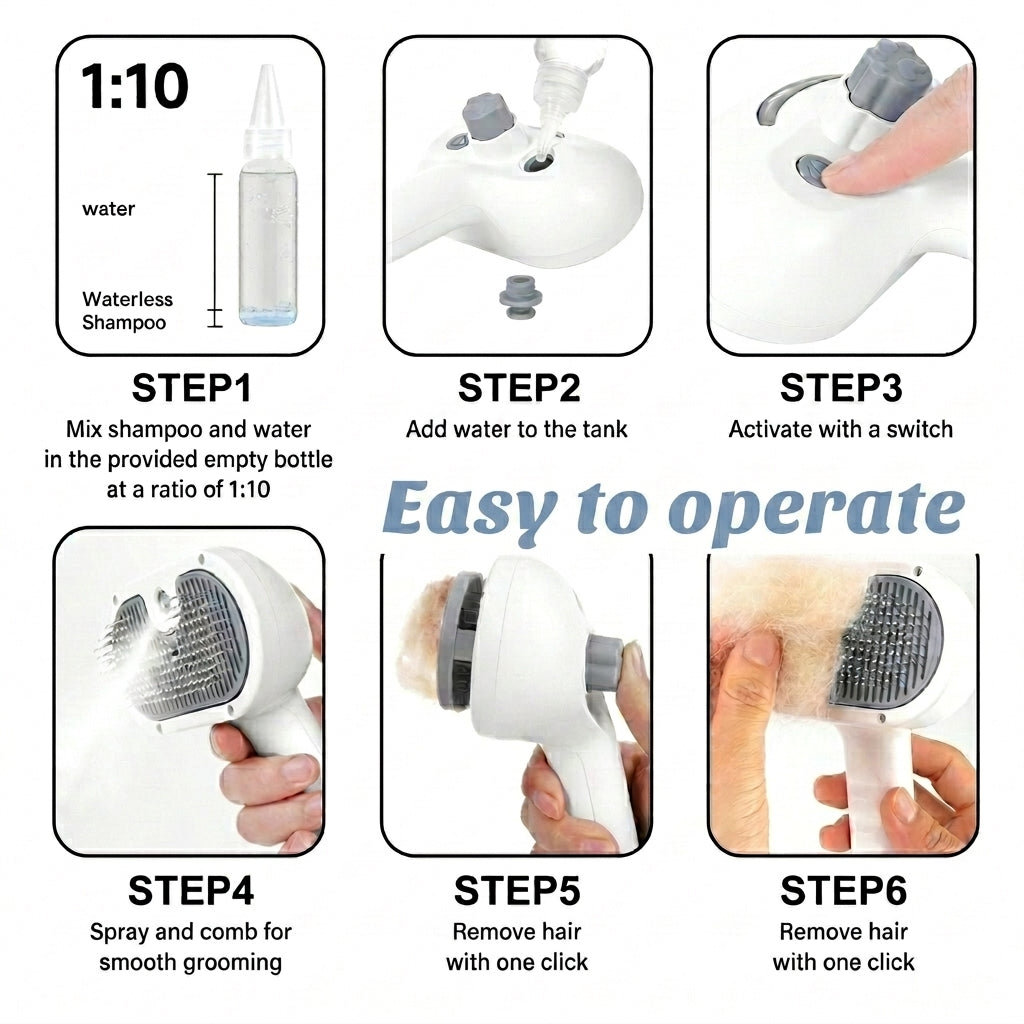 Cat Brush for Shedding & Grooming Indoor Cat Comb for Long/Short Haired Cats Kitten Rabbit Massage Loose Fur Remover
