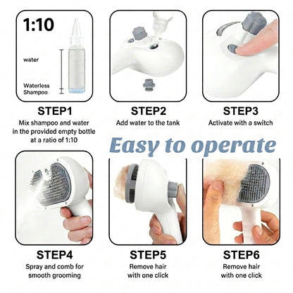 Cat Brush for Shedding & Grooming Indoor Cat Comb for Long/Short Haired Cats Kitten Rabbit Massage Loose Fur Remover
