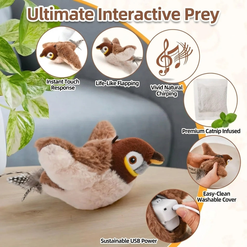 Flapping Bird Cat Toys for relaxing your zoomie cat