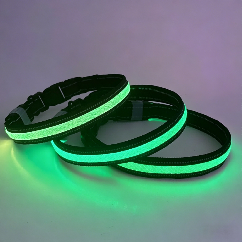 LED Dog Bluetooth Collar mobile phone lighting up Control