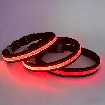 LED Dog Bluetooth Collar mobile phone lighting up Control