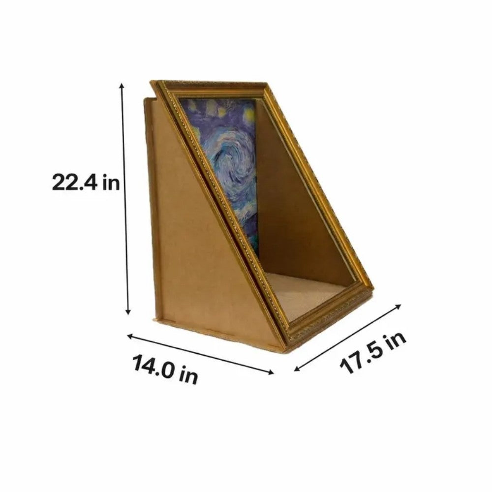 Artistic Style Oil Painting Cat Scratcher Bark&Paw Lab