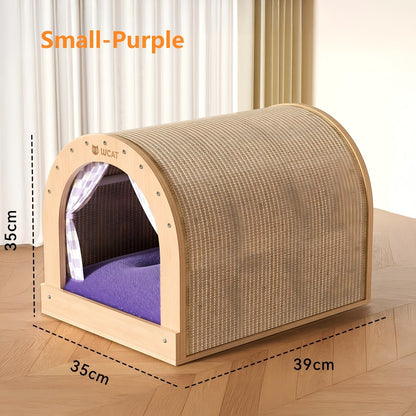 Rainbow Cat Scratching Board Wear Resistant Cat Nest Toy