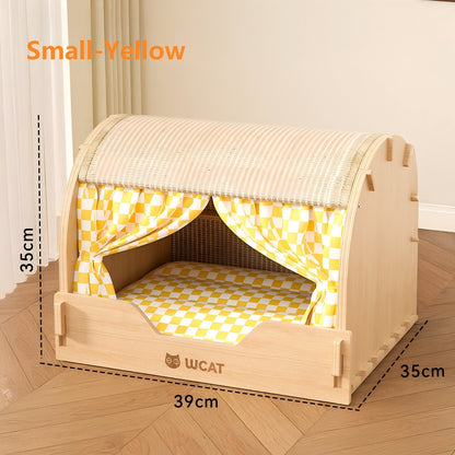 Rainbow Cat Scratching Board Wear Resistant Cat Nest Toy