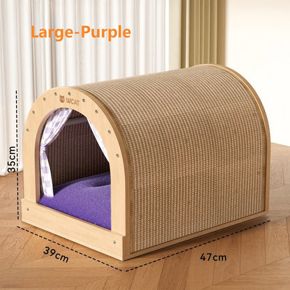 Rainbow Cat Scratching Board Wear Resistant Cat Nest Toy